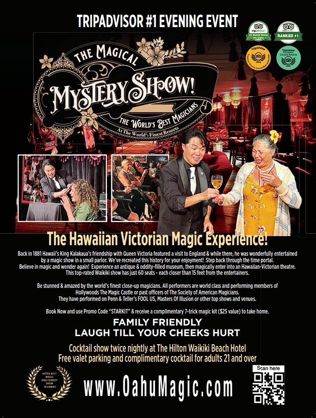 The Magical Mystery Show! at Hilton Waikiki: A Unique Nightlife Experience in Honolulu
