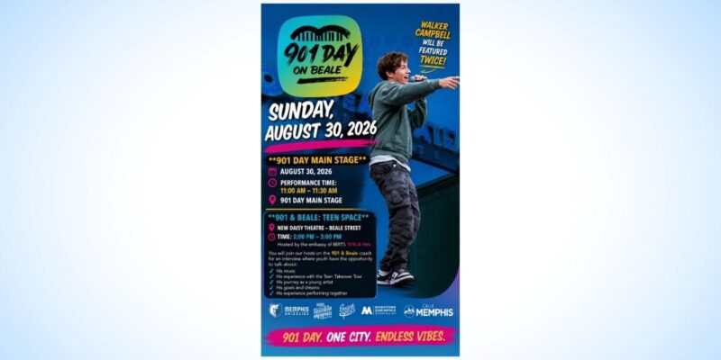 Walker Campbell Set to Take Center Stage at 901 Day on Beale in Memphis