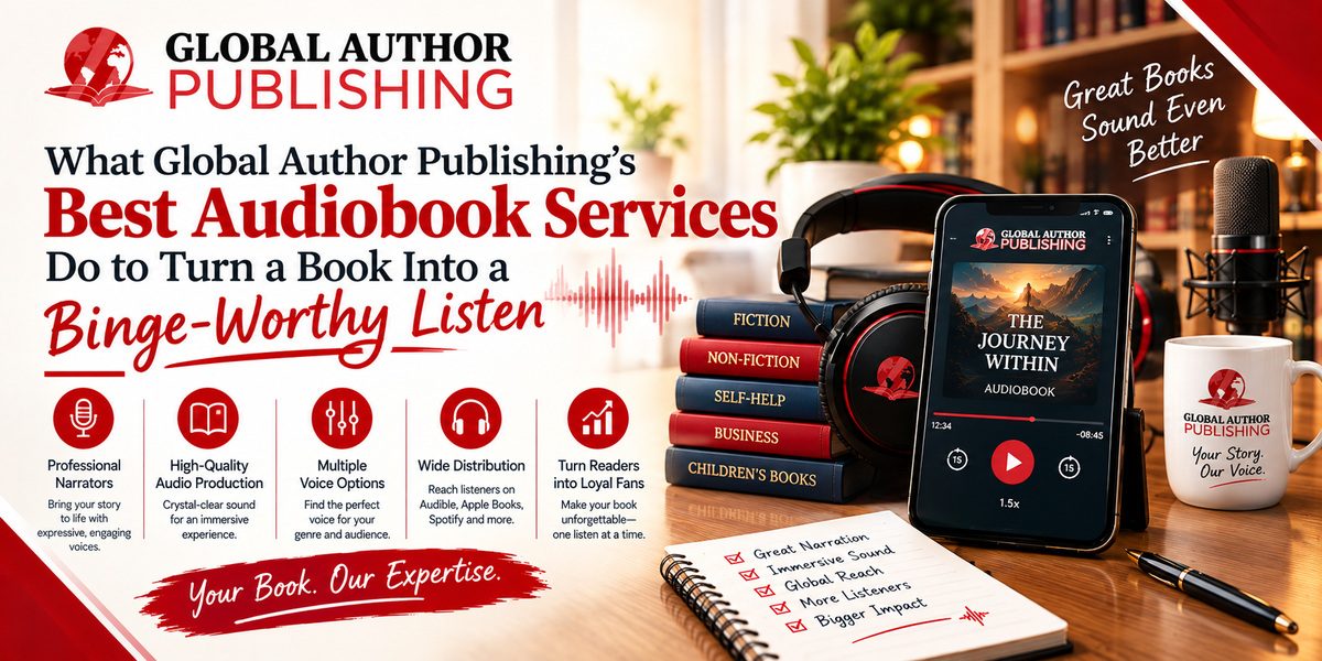 What Global Author Publishing’s Audiobook Services Do to Turn a Book Into a Binge-Worthy Listen